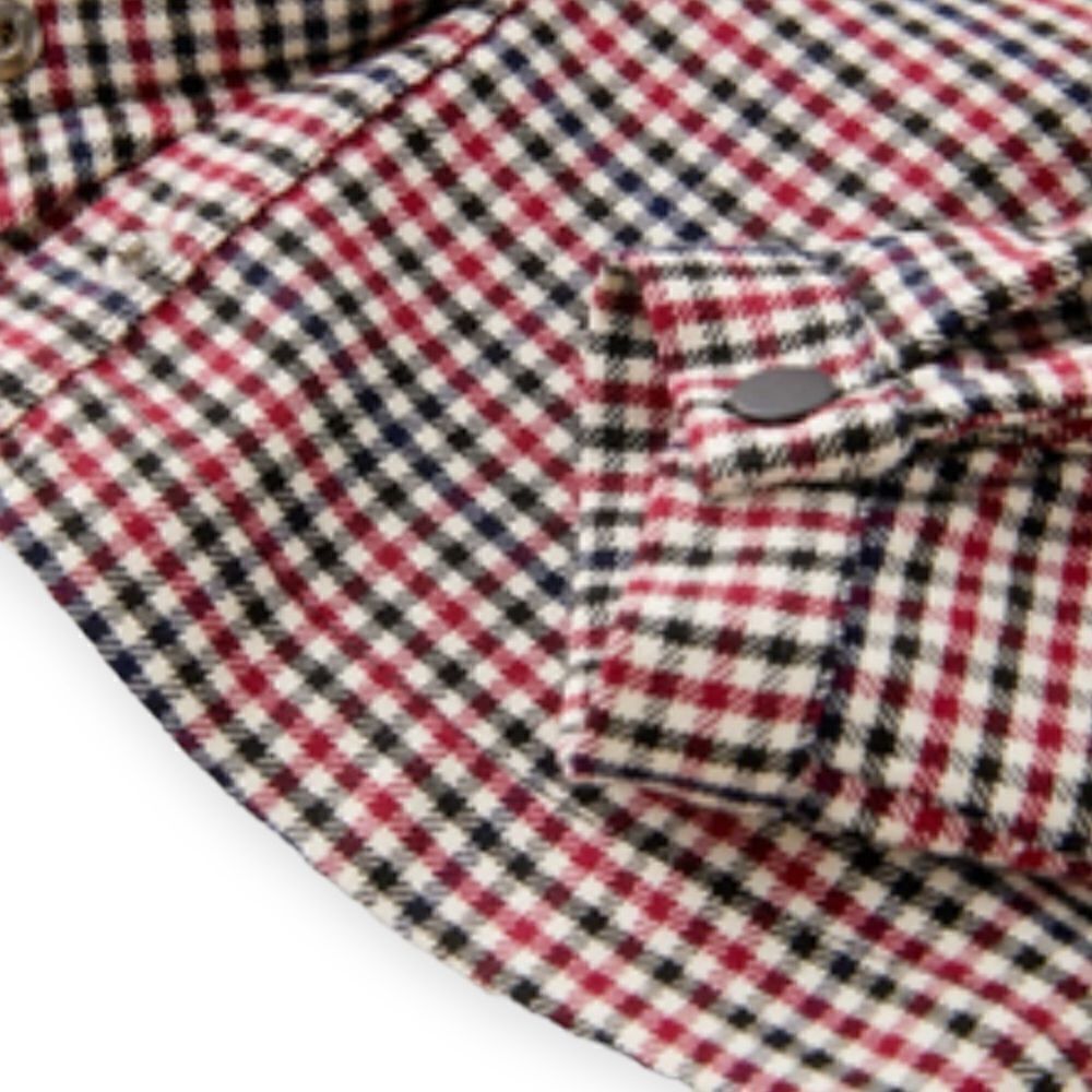 ZARA Kids | Maroon | PLAID OVERSHIRT - Picture 3 of 6